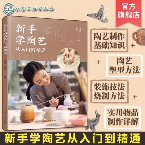 新手学陶艺从入门到精通  陶艺手作手工技巧书 儿童陶艺制作 陶艺初学者入门教程 陶器原材料成型技法装饰方法烧制书籍 陶艺制作书