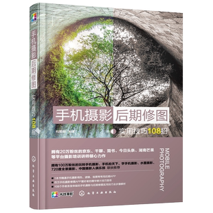 手机摄影后期修图实用技巧108招 手机教程 摄影书籍入门教材 调色修图滤镜技巧 视频剪辑 短视频vlog教程 美国纽约摄影学院教材