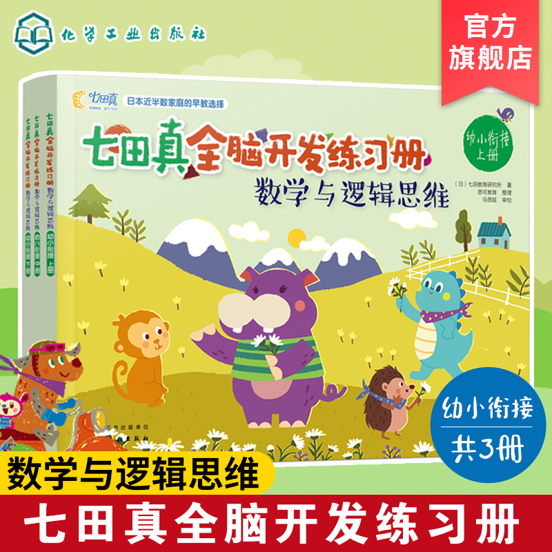 七田真全脑开发练习册 数学与逻辑思维  幼小衔接 拥有先进教育理念并且经过实践验证能够真实有效地提高孩子思维能力的游戏书