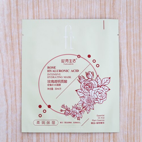 玫瑰透明质酸密集补水面膜