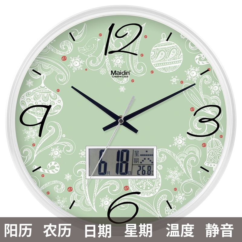 modern Simplicity Wall clock a living room Mute Clock bedroom circular calendar Restaurant fresh originality Electronics Calendarin the Home accessories , Home bell ornaments/Alarm Clock , Wall clock  category - from Buy2taobao.com to provide professional Taobao agent buy service