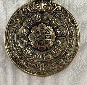 九宫八卦牌本命年项链吊坠好运钥匙挂件男女多款