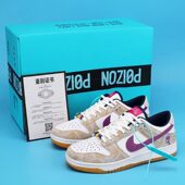 aj男鞋 空军一号女鞋 dunk白紫鸳鸯aj1低帮耐磨板鞋 运动鞋