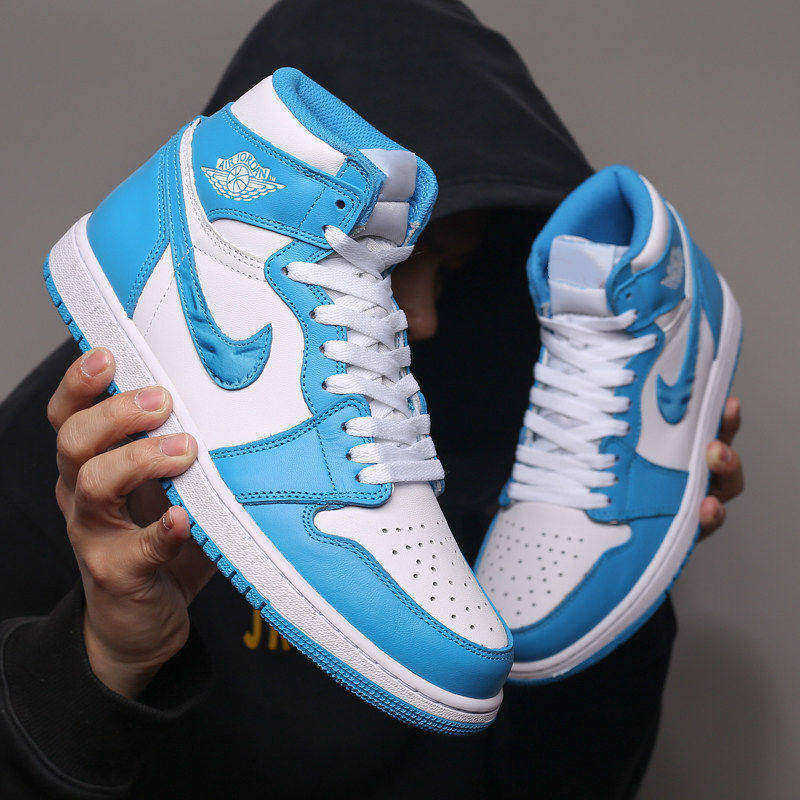 莆田aj男鞋冬季高帮北卡蓝休闲板鞋aj1增高篮球鞋情侣运动板鞋女