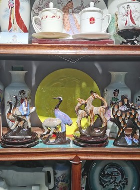 中国工艺美术大师陈贻谟作品山东硅院名釉硅院兔毫釉入册作品摆件