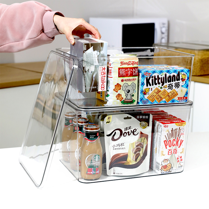 透明收纳盒加厚带盖防尘