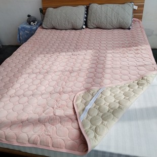 外贸日单尾货水晶绒电脑绗缝床垫100/150/180*200超柔短毛绒褥单