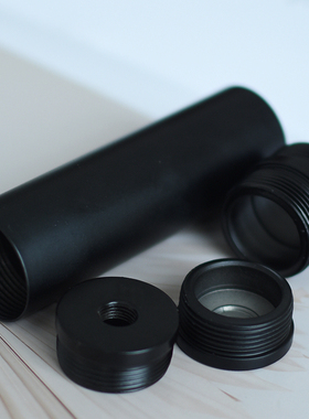 直径32毫米黑色落地灯空心杆灯具组装支架摆件家具支撑两头内牙管