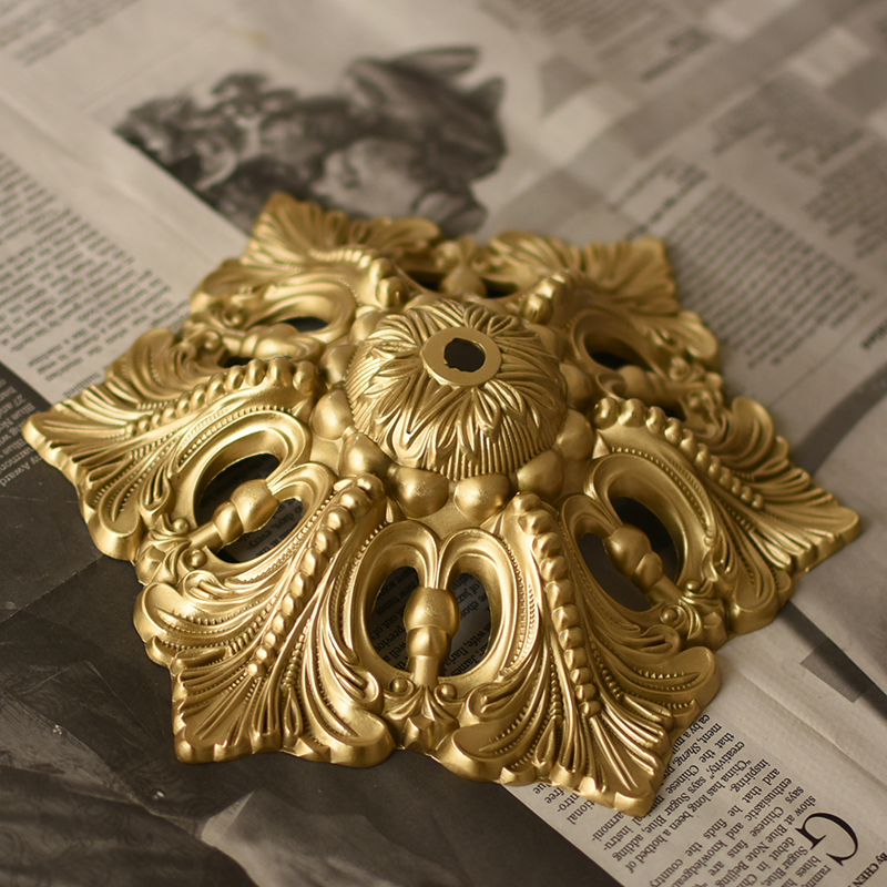 法式流苏台灯全黄铜底盘