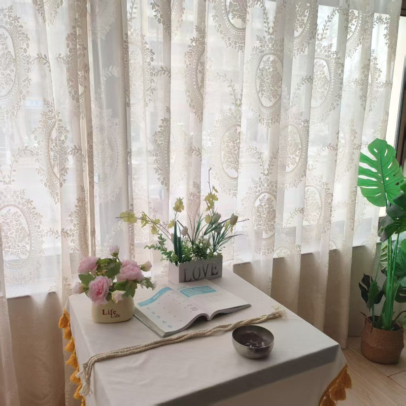 高档羊绒浮雕纱客厅阳台飘窗卧室餐厅书房梦幻温馨滤光纱防晒透气,居家布艺,定制窗帘,淘宝优惠券,粉丝福利购,淘宝优惠卷