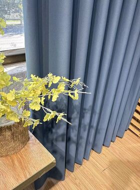 高遮光加厚窗帘布遮光布厚实软垂