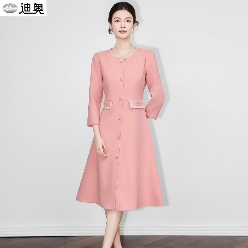 迪奥轻奢法式小香风连衣裙礼服裙