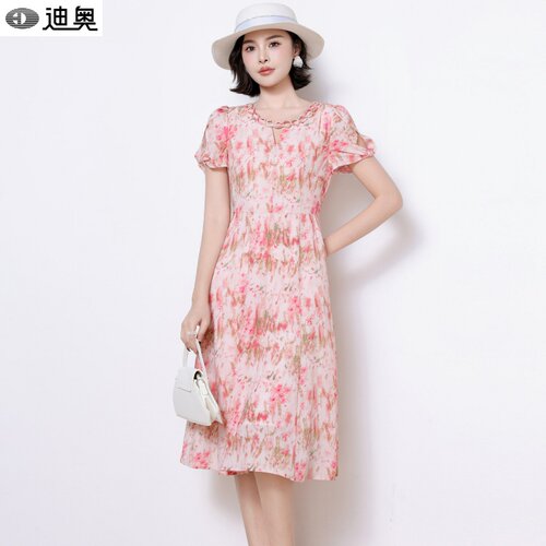 迪奥连衣裙女夏减龄显瘦仙女裙