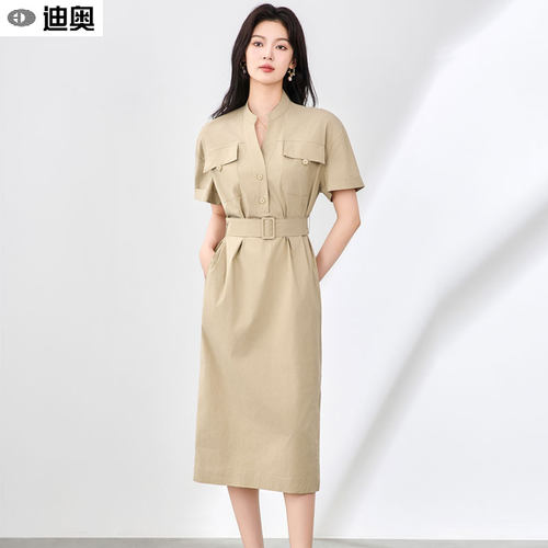 迪奥时髦干练休闲连衣裙显瘦裙子