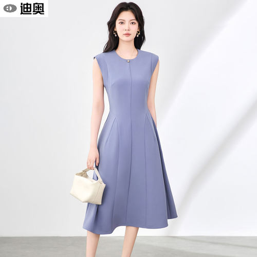 迪奥正式场合连衣裙时尚收腰裙子