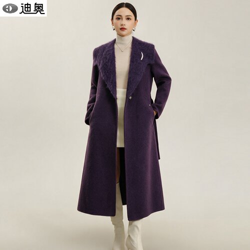 迪奥高品质羊毛双面呢大衣外套女