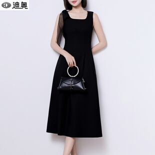 迪奥法式赫本风连衣裙女夏2026新款气质简约大方礼服裙高级感裙子