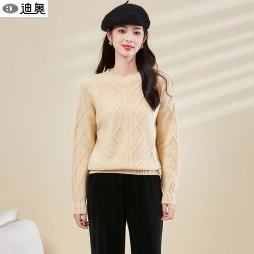 迪奥25秋冬新款高品质简约毛衣女