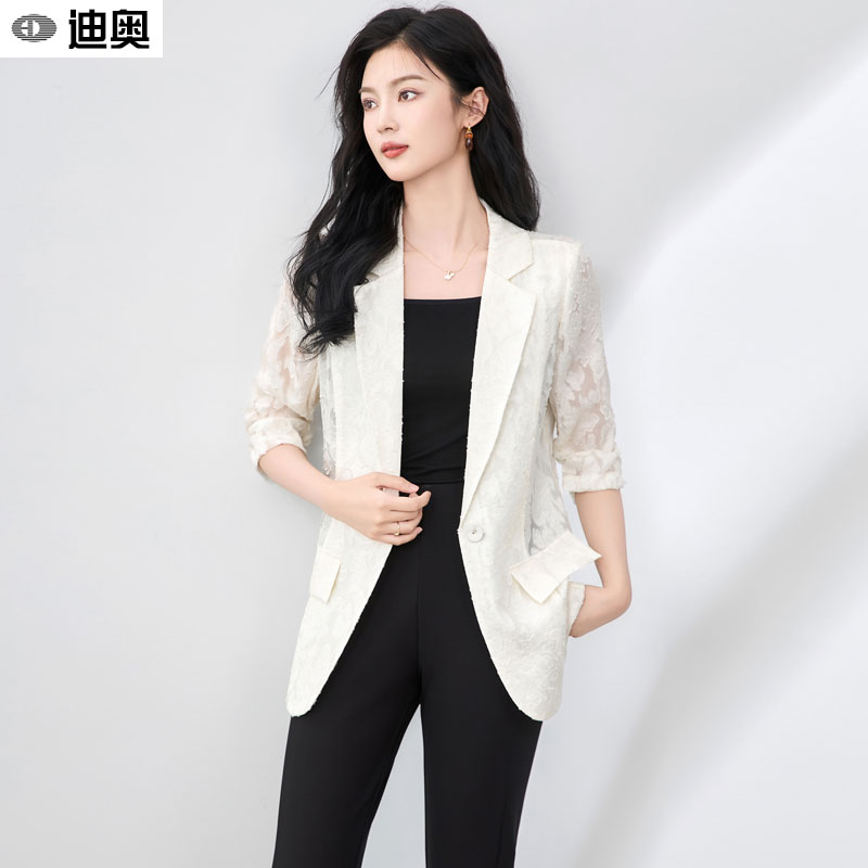 迪奥轻奢时髦高级感西装外套上衣