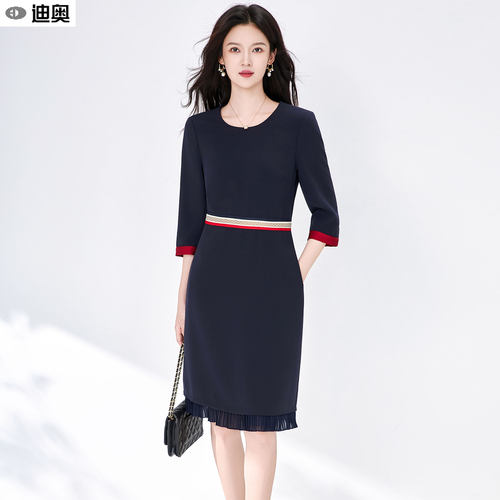 迪奥大牌连衣裙巨好看早秋连衣裙