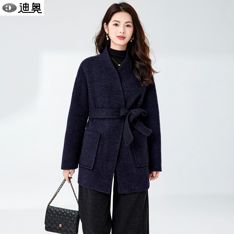 迪奥25秋冬高级感休闲羊毛呢大衣