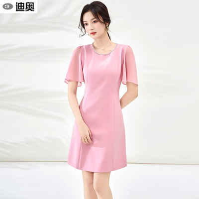 迪奥轻奢名媛风知性显瘦连衣裙女
