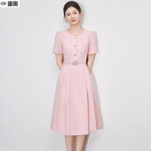 迪奥高端时尚减龄收腰显瘦连衣裙