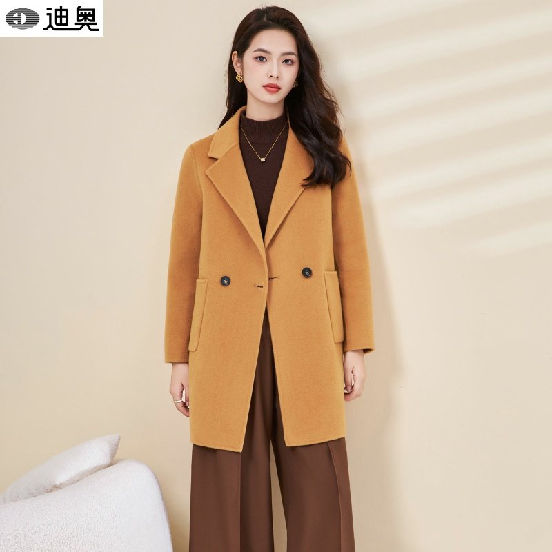 迪奥25秋冬新款双面呢羊毛大衣女中长款通勤百搭洋气高端毛呢外套,女装/女士精品,毛呢外套,淘宝优惠券,粉丝福利购,淘宝优惠卷
