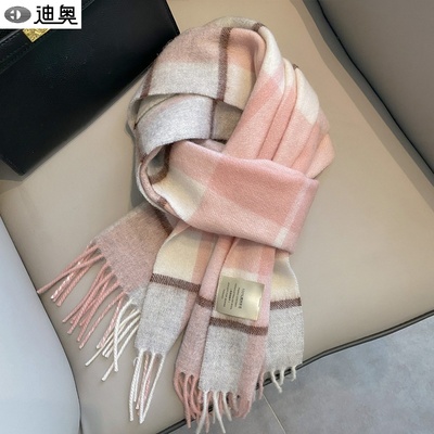 轻奢高级感羊毛围巾名媛气质围脖