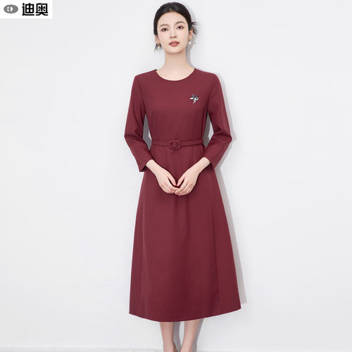 迪奥时尚优雅干练轻熟风连衣裙女