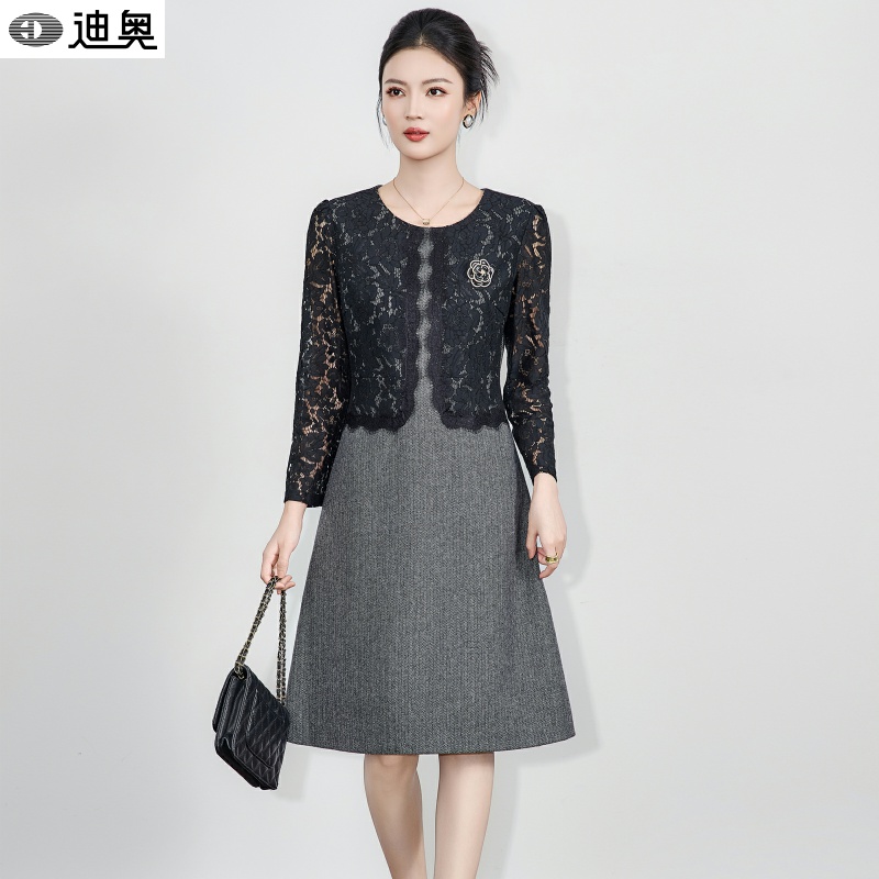 迪奥25秋冬新款高级感时尚连衣裙