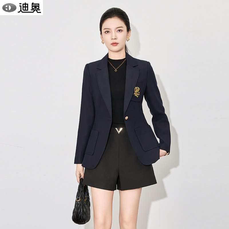 迪奥小西装外套女2026春秋高级刺绣西装高档英伦风休闲小个子西服