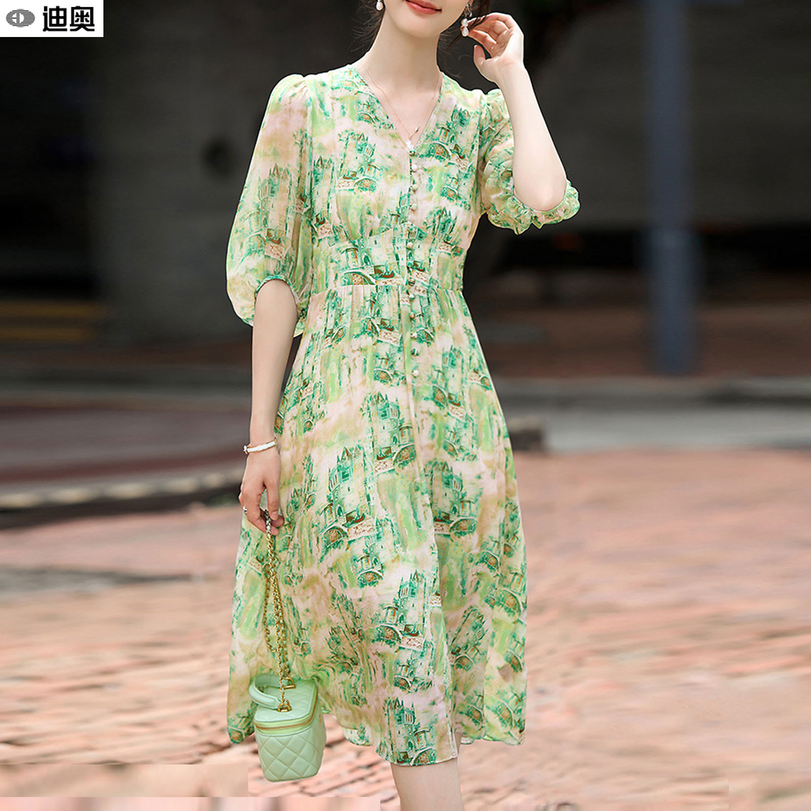 迪奥复古时髦氛围感超好看连衣裙