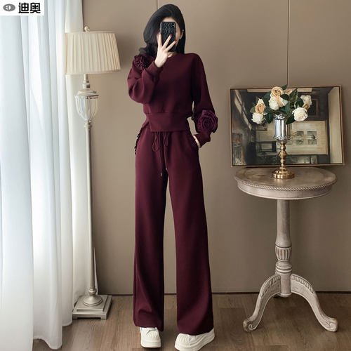 迪奥早秋气质减龄休闲两件套装女