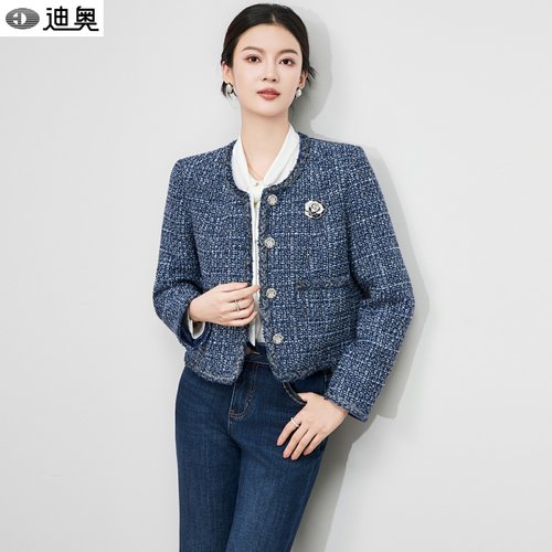 迪奥品牌高定小香风短外套礼服女