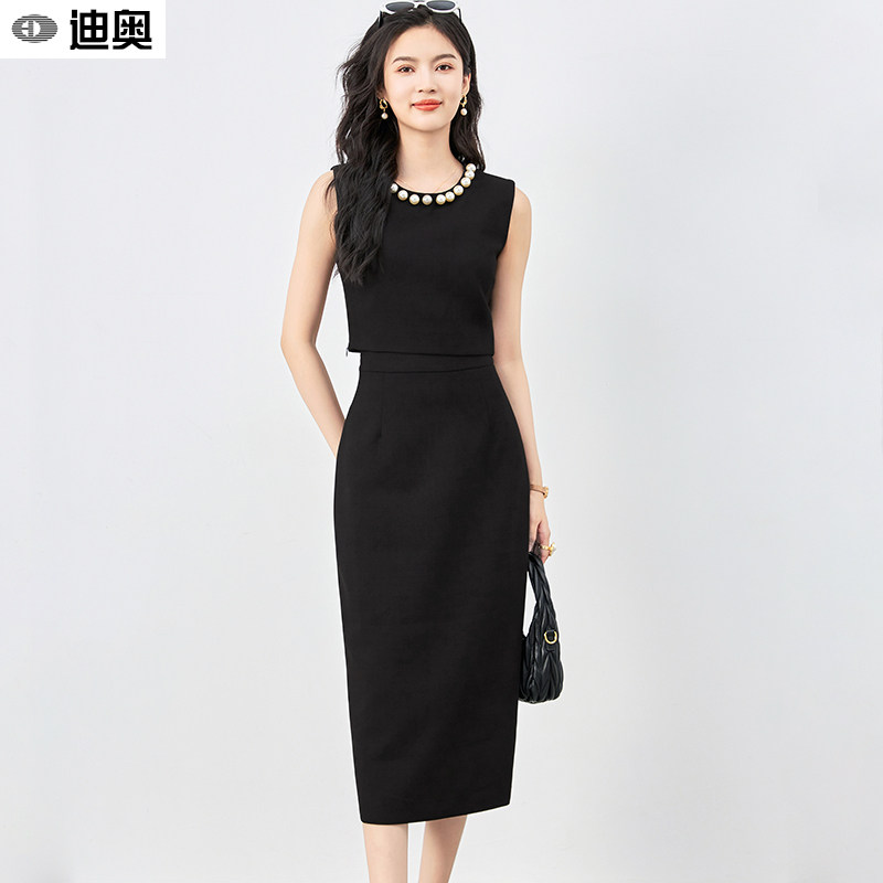 迪奥无袖套装裙女2026夏季新款高级感收腰显瘦优雅气质超好看裙子