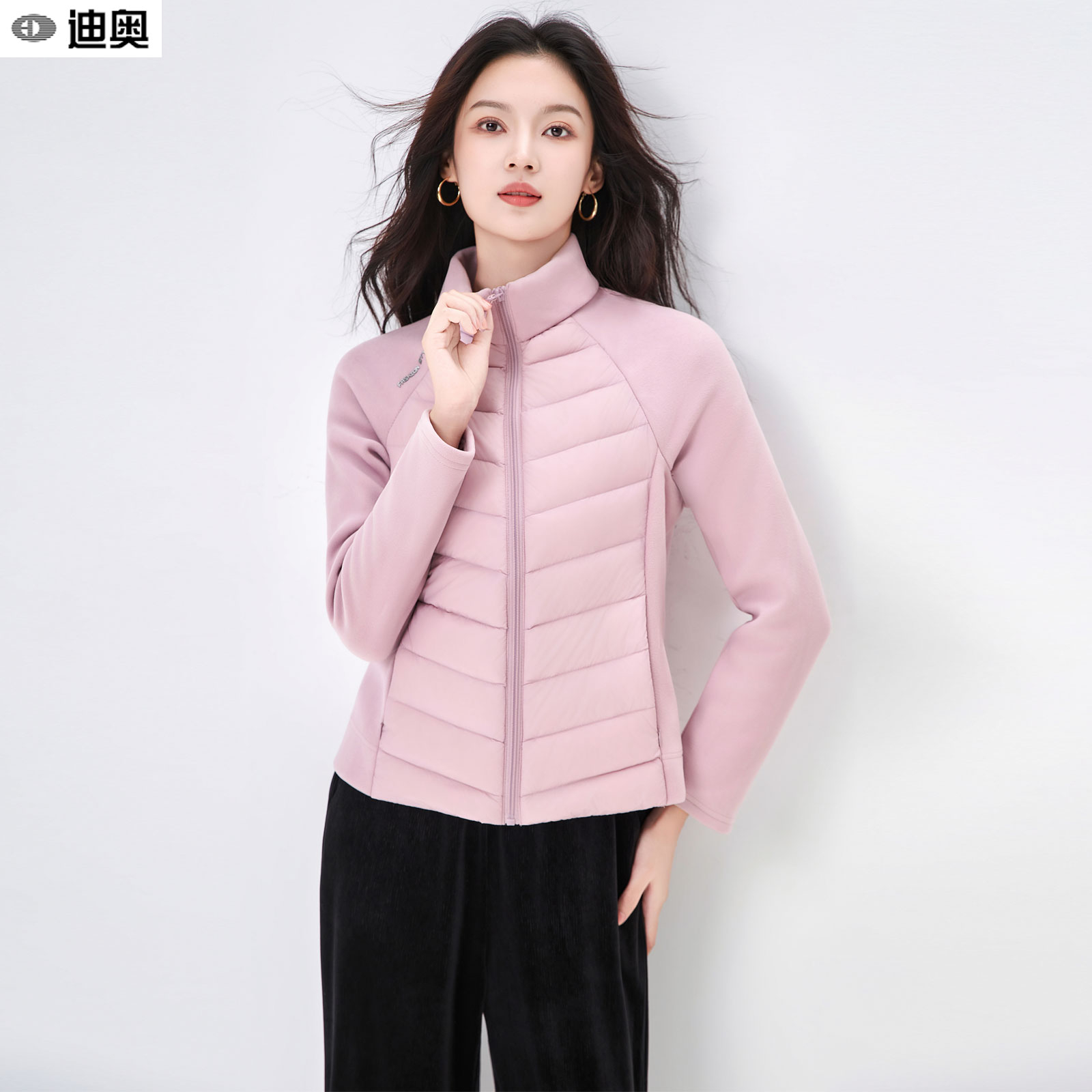 迪奥高端时尚休闲通勤羽绒服女
