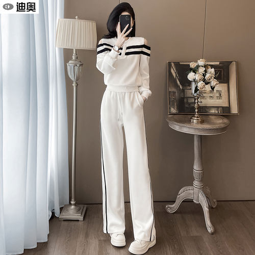 迪奥时髦都市休闲显瘦两件套装女