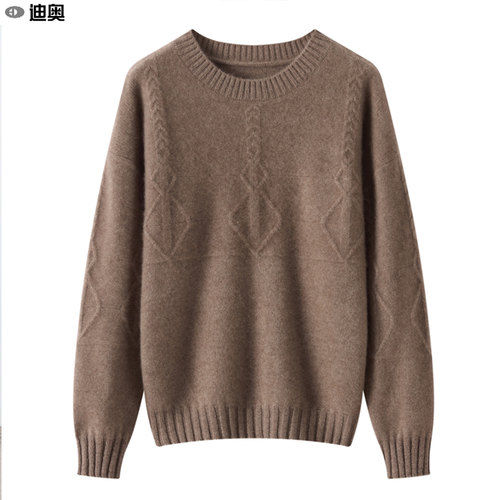 100%羊毛衫女软糯纯色针织毛线衣