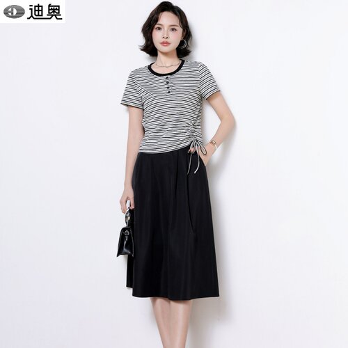 迪奥时尚休闲通勤两件套装裙女夏