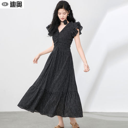 迪奥今年流行连衣裙设计感收腰裙