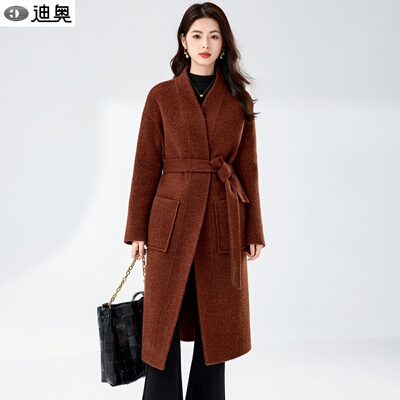 迪奥25秋冬新款高级感毛呢大衣女