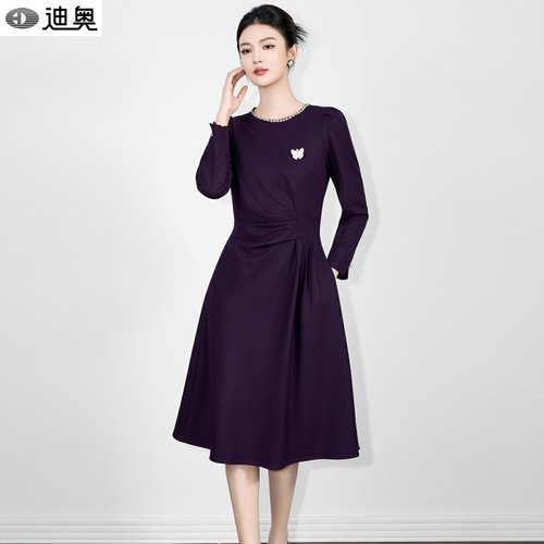 迪奥轻奢名媛风连衣裙高级感裙子