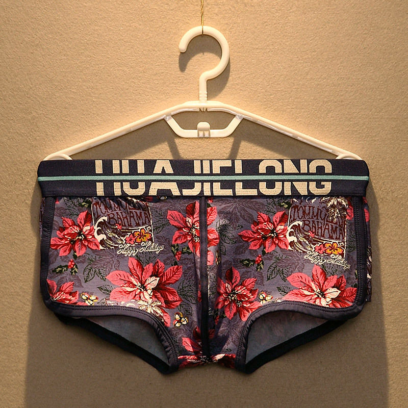 3条内裤男纯棉平角裤青年潮流个性男士印花四角短裤头潮牌底裤衩,女士内衣/男士内衣/家居服,男平角内裤,淘宝优惠券,粉丝福利购,淘宝优惠卷