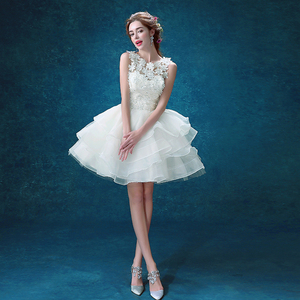 Holiday brigades pat brides short Wedding Dress Bridesmaid Dress