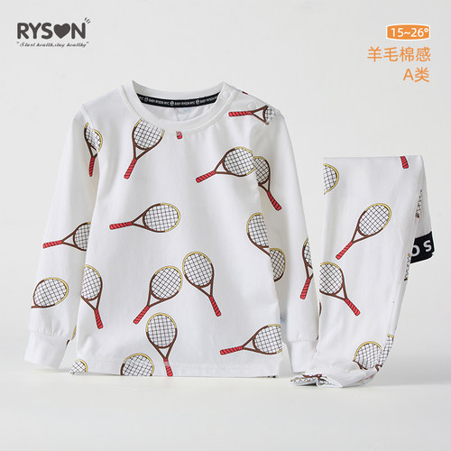 儿童薄款长袖睡衣空调服套装