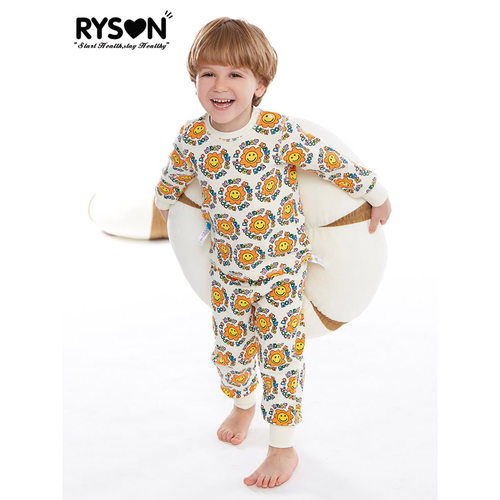 a类秋冬儿童睡衣套装太阳花RYSON
