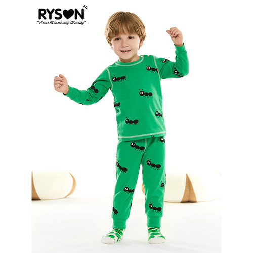 RYSON羊毛棉a类黑蚂蚁儿童家居服