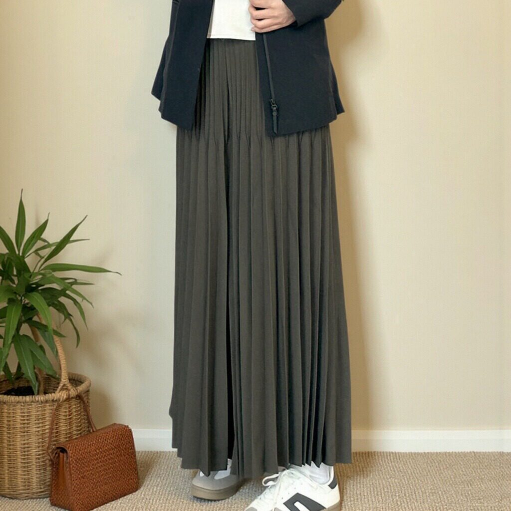 安踏夏季百褶阔腿裤女士垂感直筒宽松薄款防蚊冰丝裙裤162527502