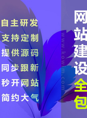 网站定制开发模板网站建设全包企业官网设计网页注册制作源码交付